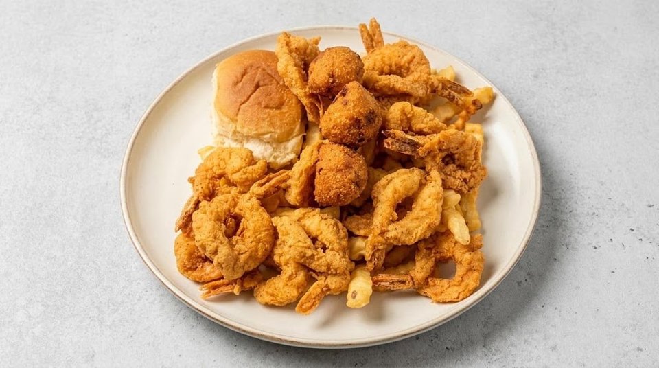 Lunch and dinner sections on a restaurant menu.